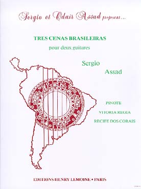 Illustration assad tres cenas brasileiras