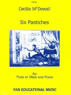 Illustration de 6 Pastiches pour flûte ou hautbois et piano   