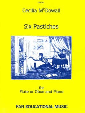 Illustration de 6 Pastiches pour flûte ou hautbois et piano