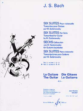 Illustration de 6 Suites pour violoncelle (Sadanowsky) - Vol. 2 : suites 4, 5, 6 BWV 1010-1012