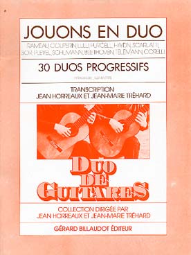 Illustration de JOUONS EN DUO, 30 duos progressifs (J. HORREAUX et J. M. TRÉHARD)
