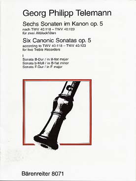 Illustration de 6 Sonates en canon op. 5 - Vol. 1 : 1 à 3