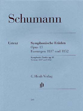 Illustration de Études symphoniques en forme de de variations op. 13 - éd. Henle