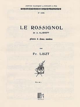 Illustration de Le rossignol (tr. Liszt)