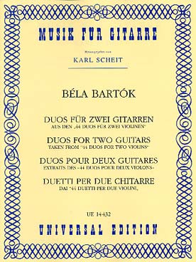 Illustration de Duos pour 2 violons (tr. Scheit)