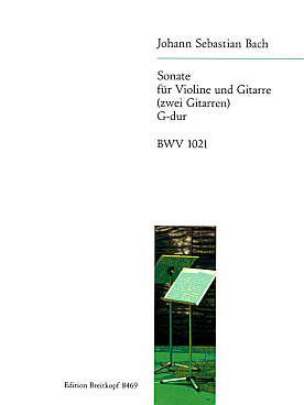 Illustration bach js sonate bwv 1021 en sol maj