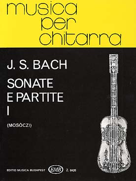 Illustration de Sonates et Partitas pour violon seul (tr. Mosóczi) - Vol. 1 : BWV 1001 à 1003