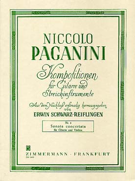 Illustration paganini sonate concertante