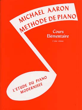 Illustration de Méthode de piano, l'étude modernisée - Cours élémentaire Vol. 2 (rouge)