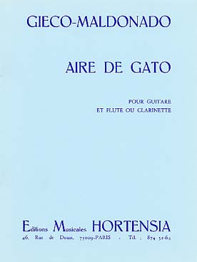 Illustration de 2 Pièces (flûte ou clarinette & guitare) - Aire de gato