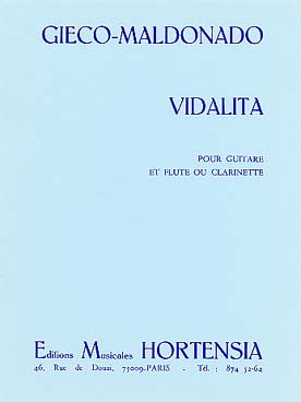 Illustration de 2 Pièces (flûte ou clarinette & guitare) - Vidalita