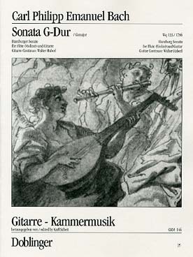 Illustration de Sonate en sol M (sonate de Hambourg) (flûte traversière)