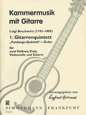 Illustration de Quintettes pour guitare et quatuor à cordes - N° 1 en ré M "Fandango"