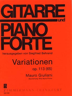 Illustration de Variations et polonaise op. 113 pour guitare et piano