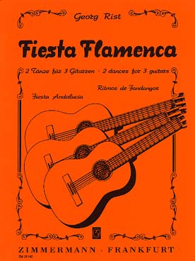 Illustration rist fiesta flamenca : 2 danses 3 guit.