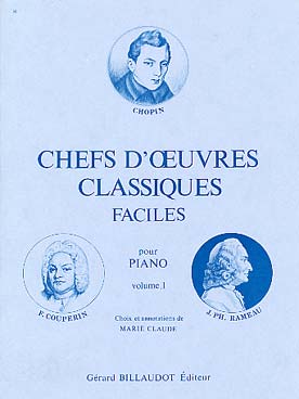 Illustration de CHEFS D'ŒUVRES CLASSIQUES (Marie Claude) - Vol. 1