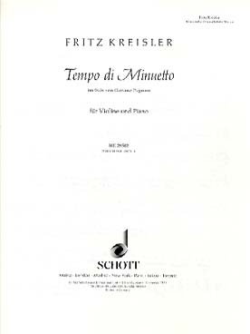 Illustration kreisler tempo di minuetto