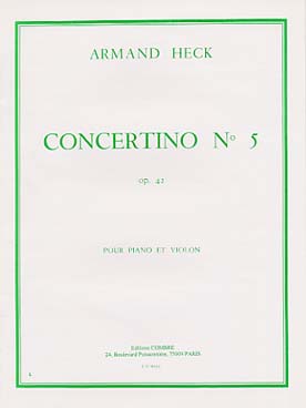 Illustration heck concertino n° 5 op. 42 en sol maj