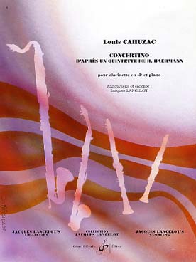 Illustration de Concertino d'après un quintette de Baermann (cadence de J. Lancelot)