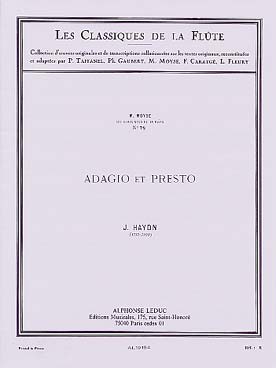 Illustration de Adagio et Presto (tr. Moyse)