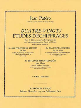Illustration patero etudes de dechiffrage 1 flute
