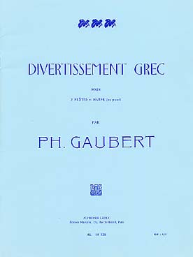 Illustration de Divertissement grec (2 flûtes et harpe ou piano)