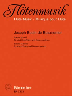 Illustration de Sonate op. 31/1 en sol m pour 3 flûtes et basse continue