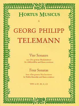 Illustration telemann sonates (4) flute a bec/b.c.