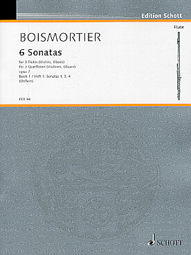 Illustration de 6 Sonates op. 7 pour 3 flûtes sans basse - Vol. 1 : 1, 3 et 4