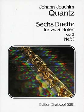 Illustration de 6 Duos op. 2 - éd. Breitkopf Vol. 1