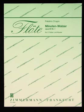 Illustration de Valse minute op. 64/1 (tr. Leeuwen pour 2 flûtes et piano)