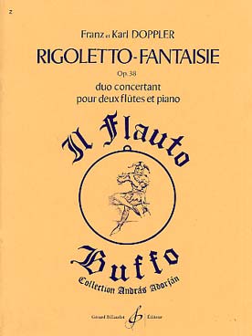 Illustration de Rigoletto fantaisie op. 38 pour 2 flûtes et piano