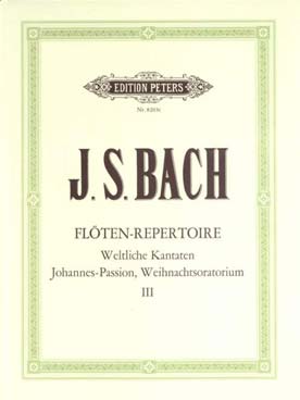 Illustration de Solos de flûte - Vol. 3 : Sélection de cantates entre BWV 201 et 215 - Passion selon St Jean - Oratorio de Noël