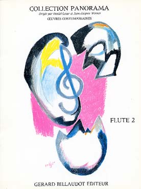 Illustration de PANORAMA (coll. d'œuvres contemporaines) - Flûte 2 (préparatoire) : Langlais, Daniel-Lesur, Pascal, Sciortino, Bekku