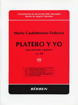 Illustration de Platero y yo op. 190 pour narrateur et guitare - Vol. 3
