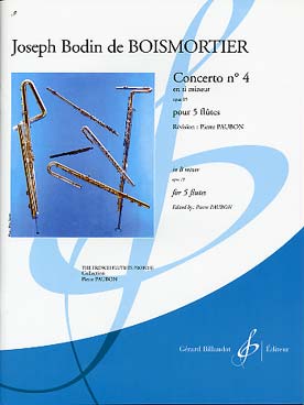 Illustration de Concerto op. 15/4 en si m pour 5 flûtes