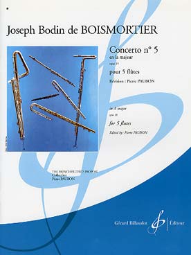 Illustration de Concerto op. 15/5 en la M pour 5 flûtes