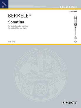 Illustration berkeley sonatine pour flute et piano