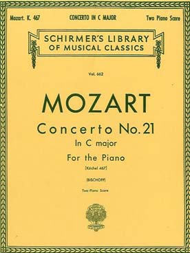 Illustration de Concerto N° 21 K 467 en do M - éd. Schirmer