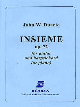 Illustration de Insieme op. 72 pour guitare et clavecin