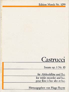 Illustration castrucci sonate op. 1 n° 10