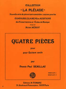 Illustration de 4 Pièces : carillon, chanson de toile, sur un portrait de Bach, sur un pastel de Mozart