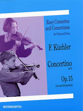 Illustration de Concertino op. 15 en ré M, 1re et 3e pos. (dans le style de Vivaldi) - éd. Bosworth