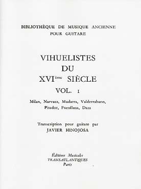 Illustration de Vihuelistes du 16e Vol. 1