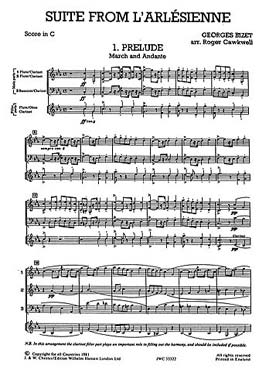 Illustration de MIXED BAG : ensembles variables pour bois (C + P) - N° 7 : BIZET Suite de L'Arlésienne