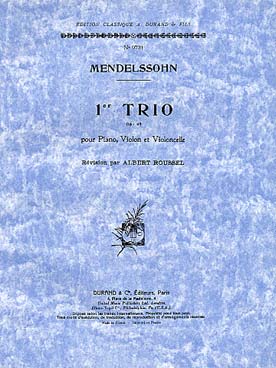 Illustration mendelssohn trio avec piano n° 1 op. 49