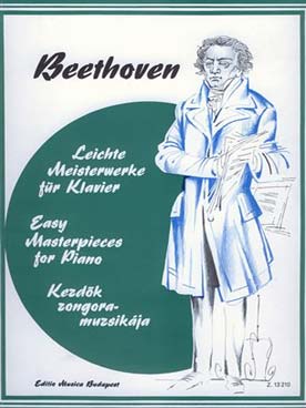 Illustration beethoven piano music for beginners