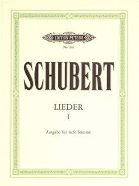 Illustration de Lieder (éd. Peters) - Vol. 1 (voix basse)