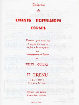 Illustration de Chant populaire corse N° 1  - N°1 : U trenu