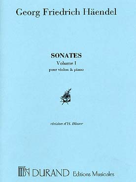 Illustration haendel sonates (6) vol. 1